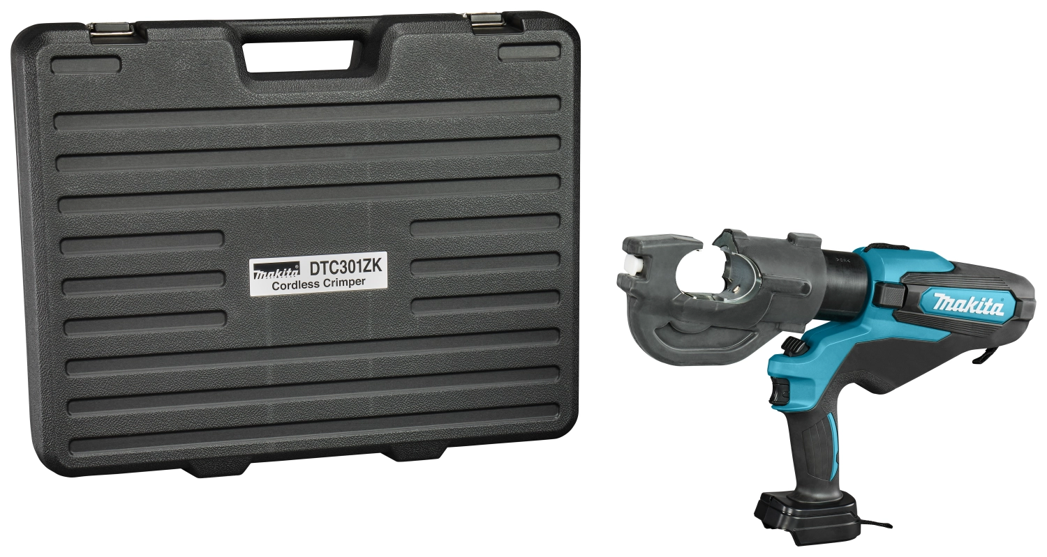 Makita DTC301ZK 18 V Li-ion batterie sertisseuse de câbles corps - 120 kN - 31,5 mm-image