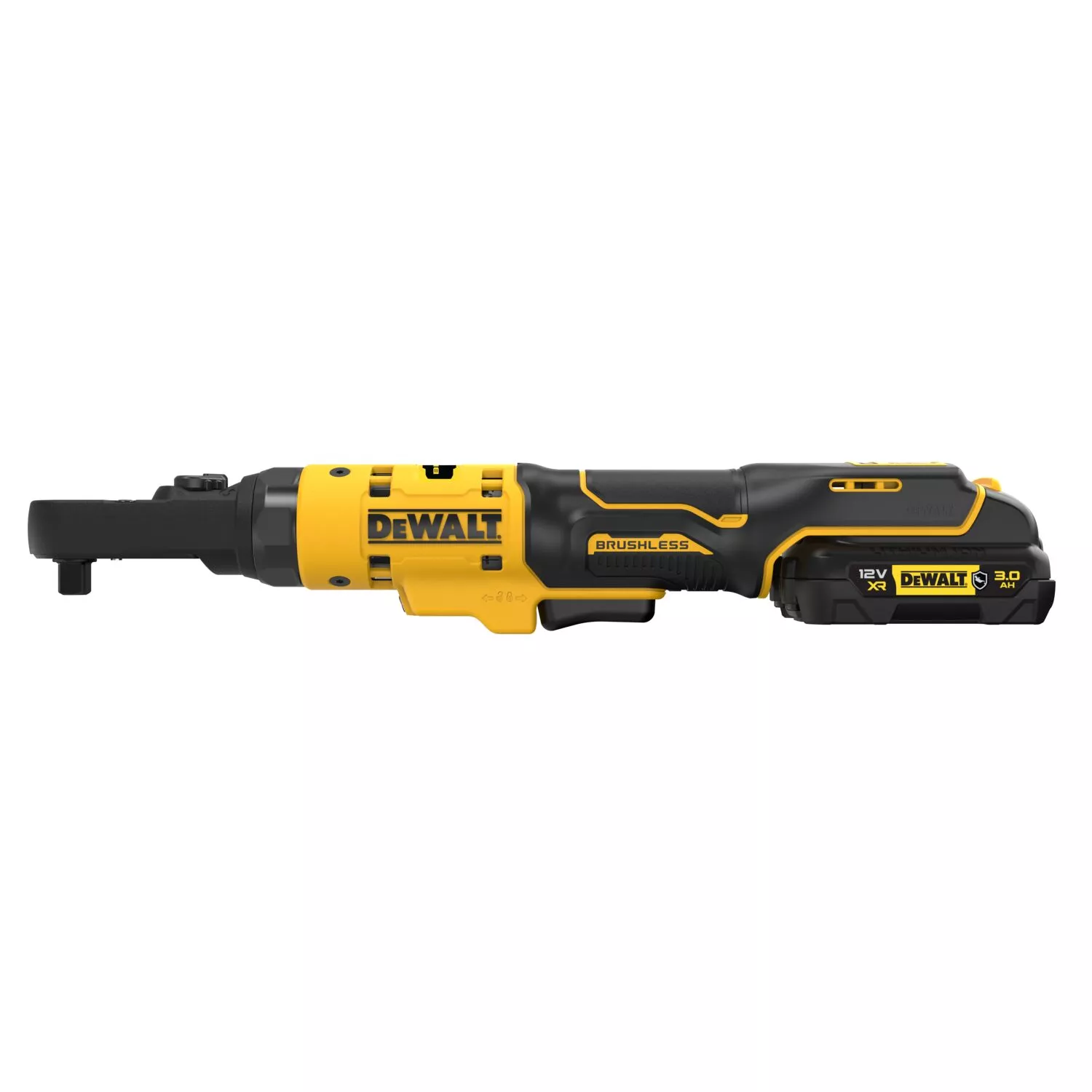 DeWALT DCF500L2G 12V Li-ion accu haakse ratelsleutel set (1x 3.0Ah accu) in inlay - 1/4'' & 3/8''-image