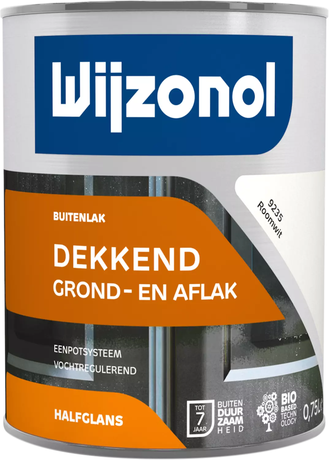 Wijzonol Grond- en aflak in één - 9235 Roomwit - 0,75L-image