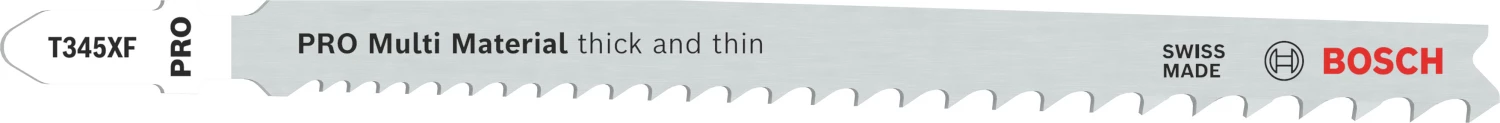 Bosch 2608655101 PRO T345XF Lame de scie sauteuse Épaisse et fine - multi-matériaux (2 pcs)-image