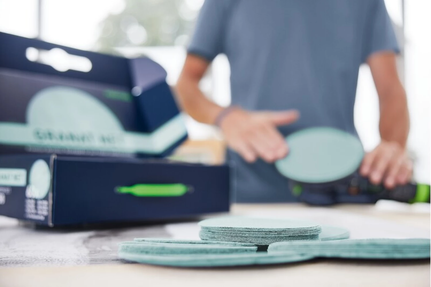 Festool 578667 61-delige Netschuurpapier set Granat - 150mm-image