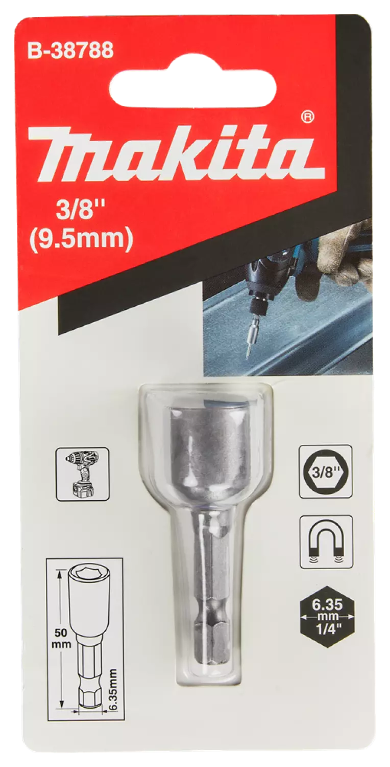 Makita B -38788 Clé à douille - Hexagon - 3/8 "- 50 mm-image