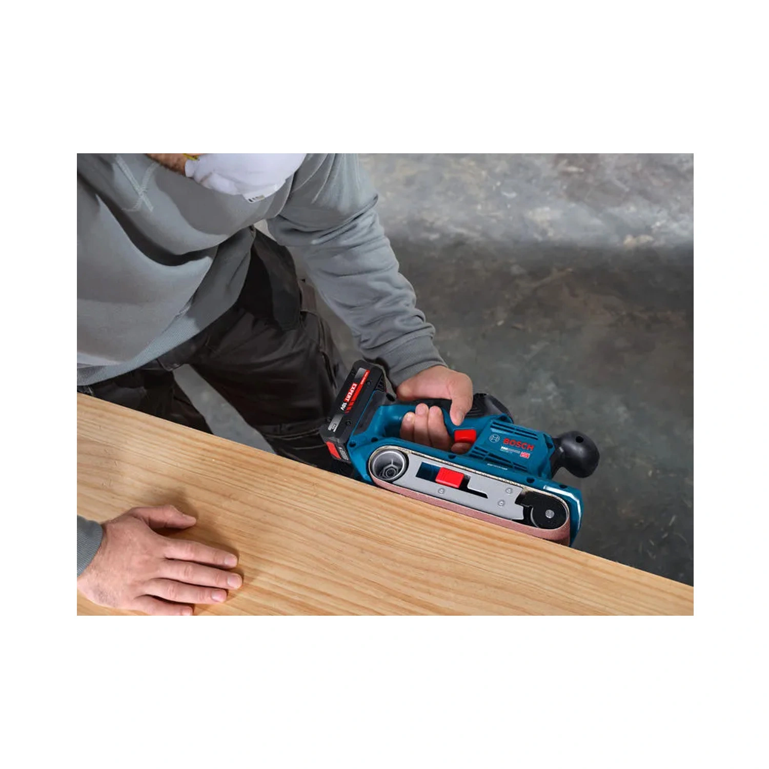 Bosch GBS 18V-75 - Accu Bandschuurmachine - in L-Boxx - Body