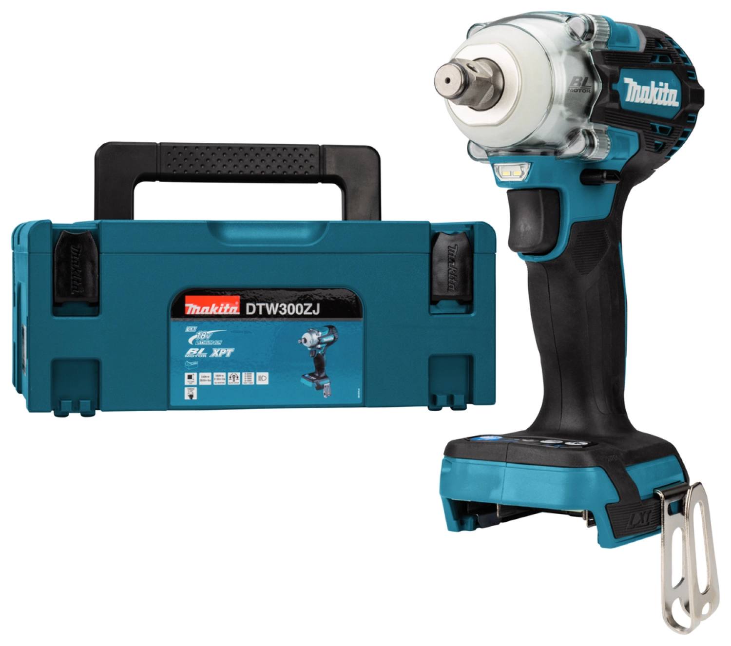 MAKITA DTW300ZJ - Boulonneuse à chocs sans-fil 18V Li-ion - 330 NM - 1/2 " - MBOX - Machine seule-image
