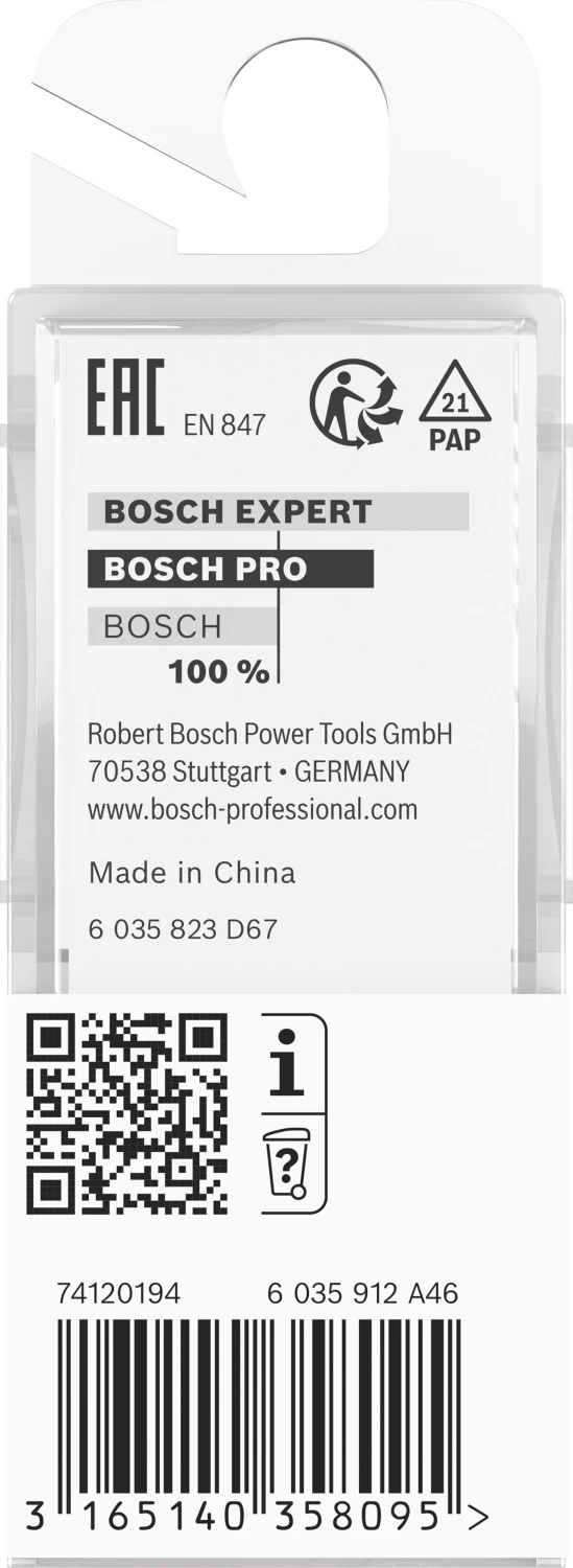 Bosch 2608628348 - Fraise à araser 8 mm, D1 12,7 mm, L 25,4 mm, G 68 mm-image