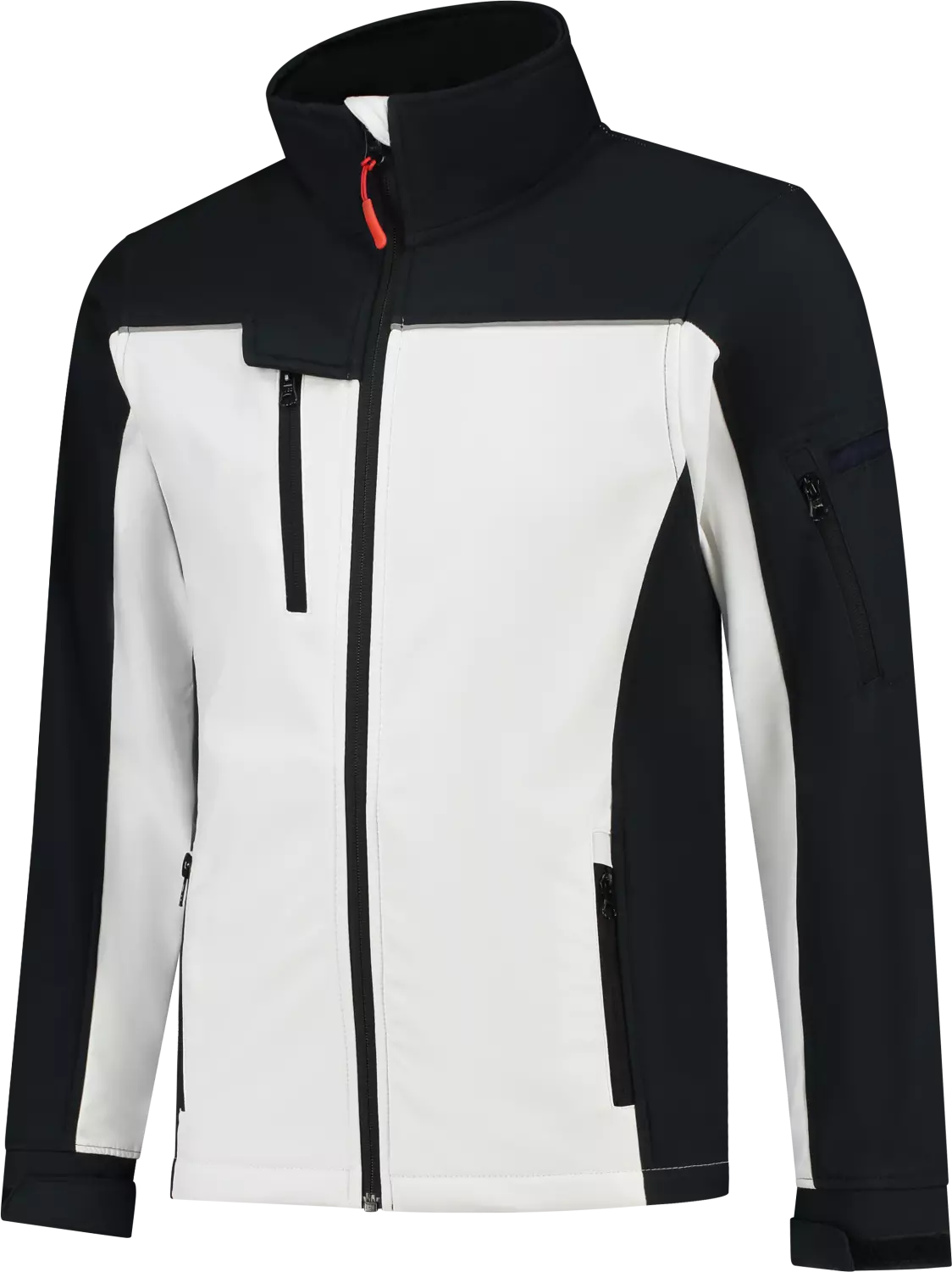 Workman 2501 Veste Softshell Summer - Blanc / Bleu marine - L-image