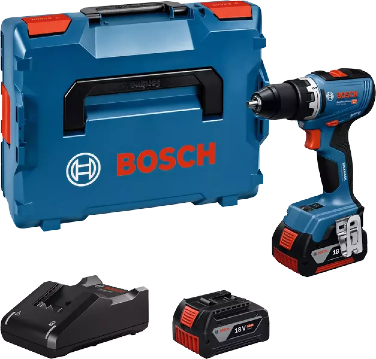Bosch GSR 18V-65 18V Li-Ion accu boor-/schroefmachine set (2x 5.0Ah accu) in L-Boxx - 63Nm-image
