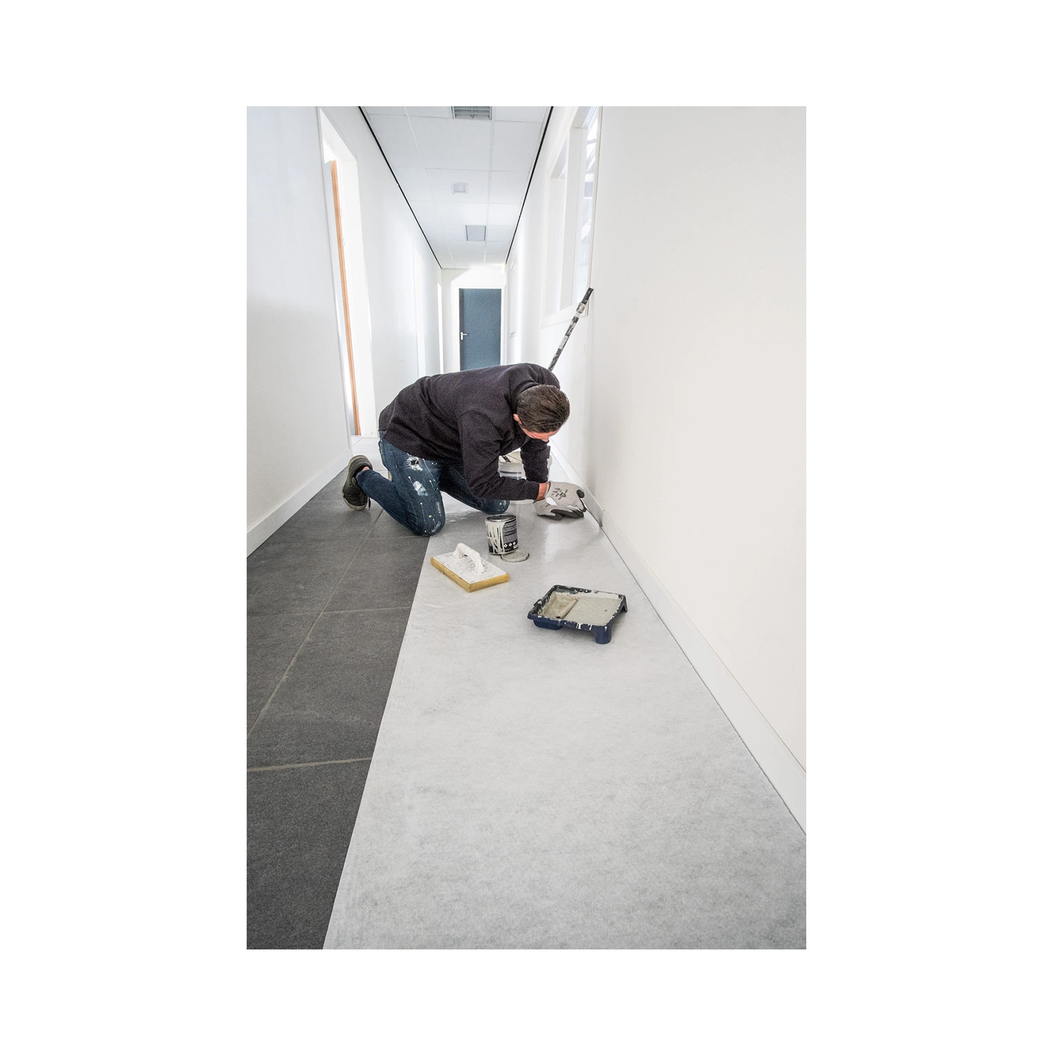 Verbo 28525 Tapis de protection PerfectCover Standard - 0,65x25m - 16,25m²-image