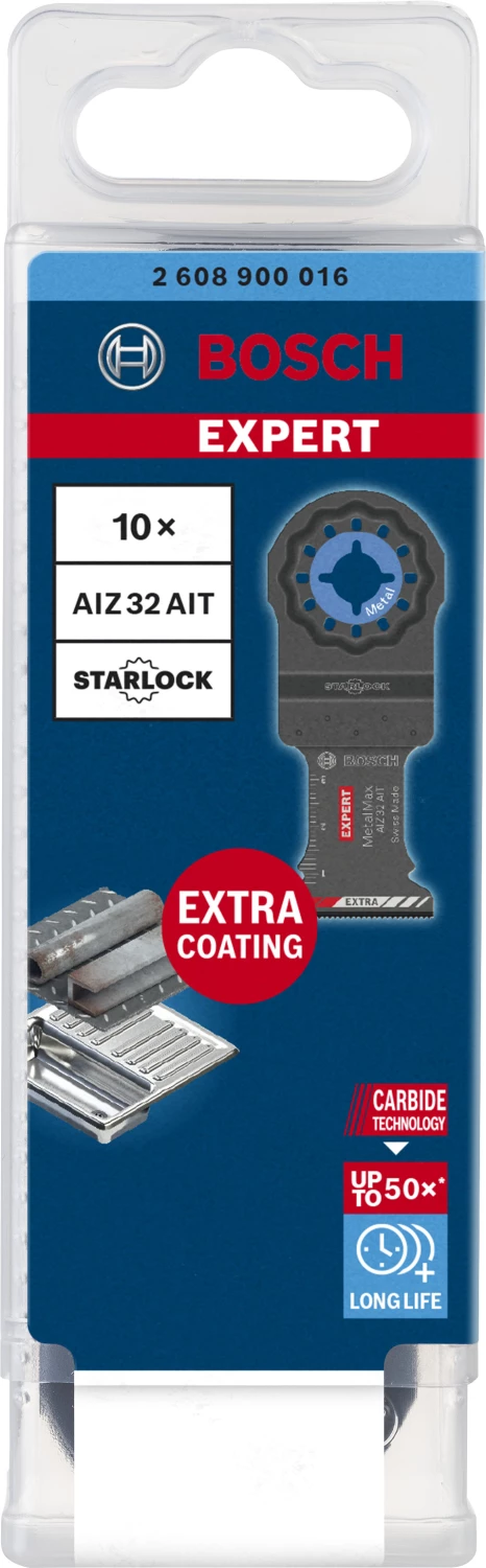 Bosch AIZ 32 AIT EXPERT Lame de scie plongeante pour outil multifonctions pour métaux durs (10 pièces)