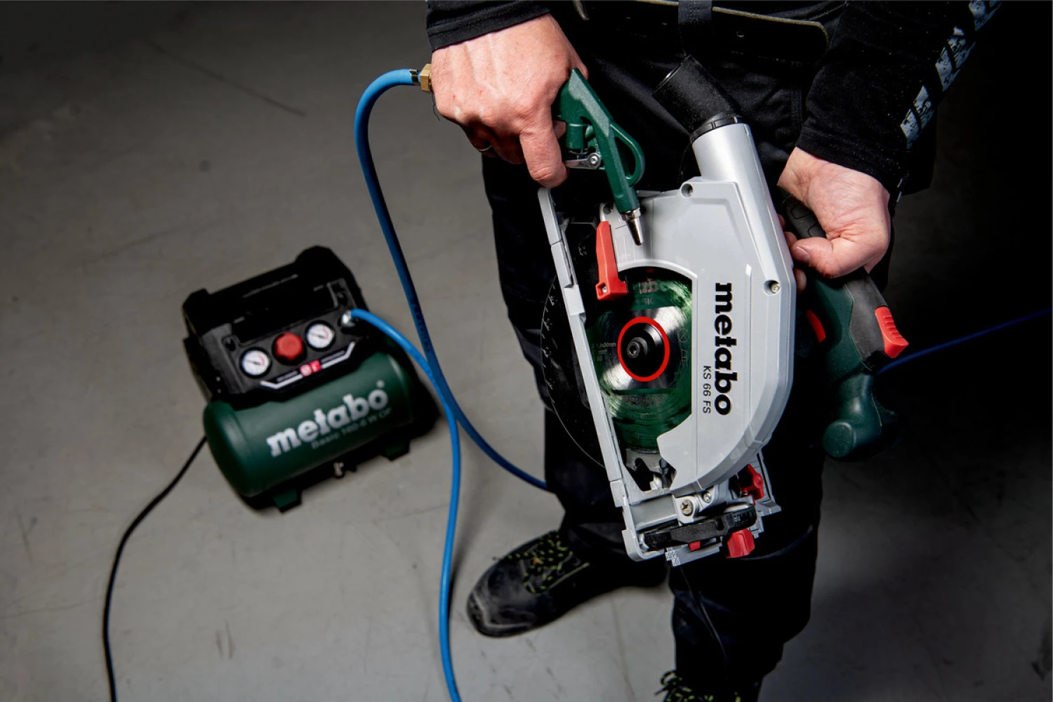 Metabo Basic 160-6 W OF Compressor - 8 bar - 6L - 55 l/min-image