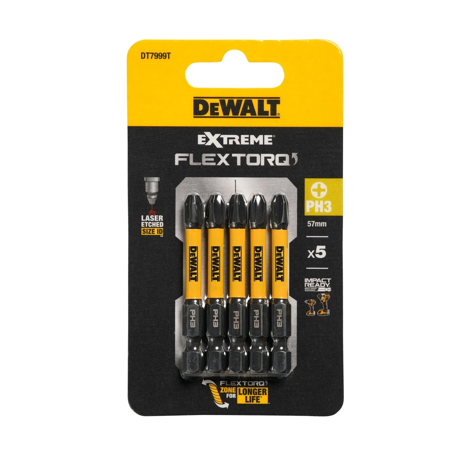 DeWALT DT7999T Extreme Impact Torsion Schroefbit - PH3 - 50mm (5st)