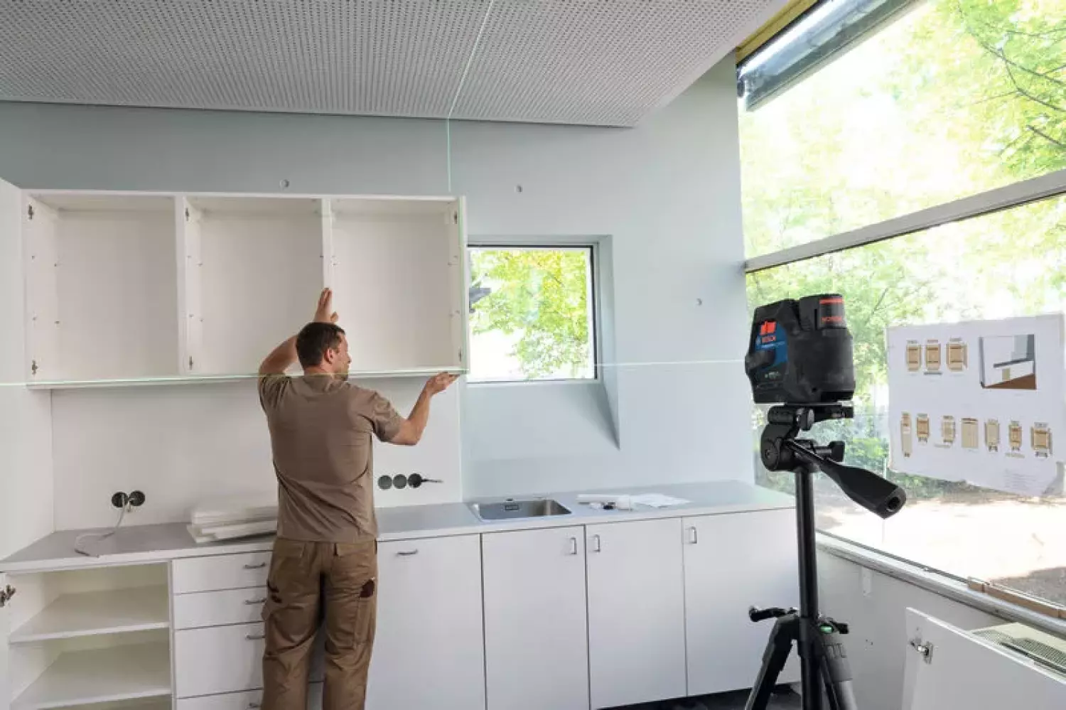 Bosch GCL 12V-50-22 CG 12V accu Niveau-laser croisé dans sac (y compris les batteries)-image