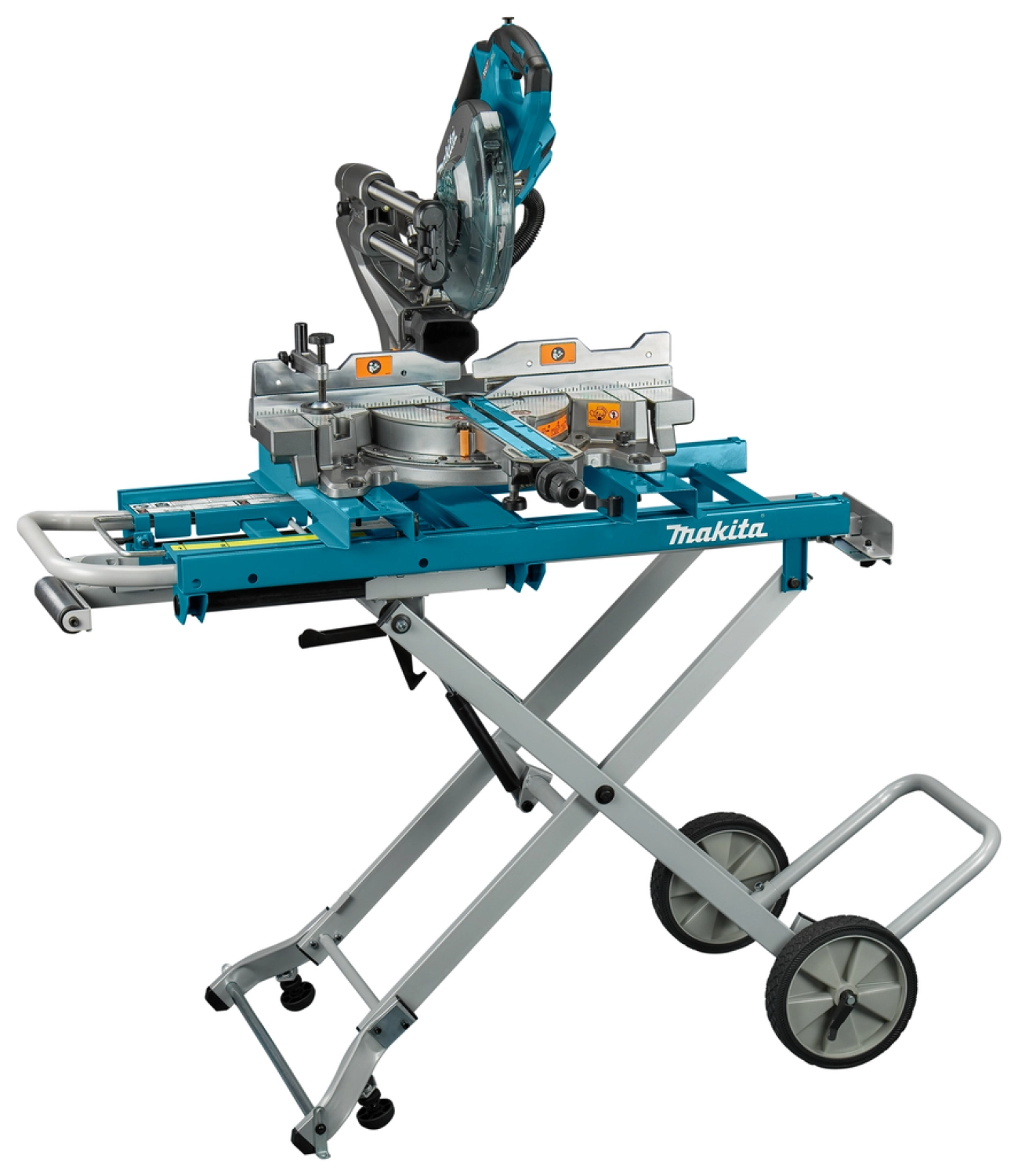 Makita LS002GZNL1 XGT 40 V Max Li-Ion Radiaal afkortzaag 216 mm body - met AWS zender en onderstel-image