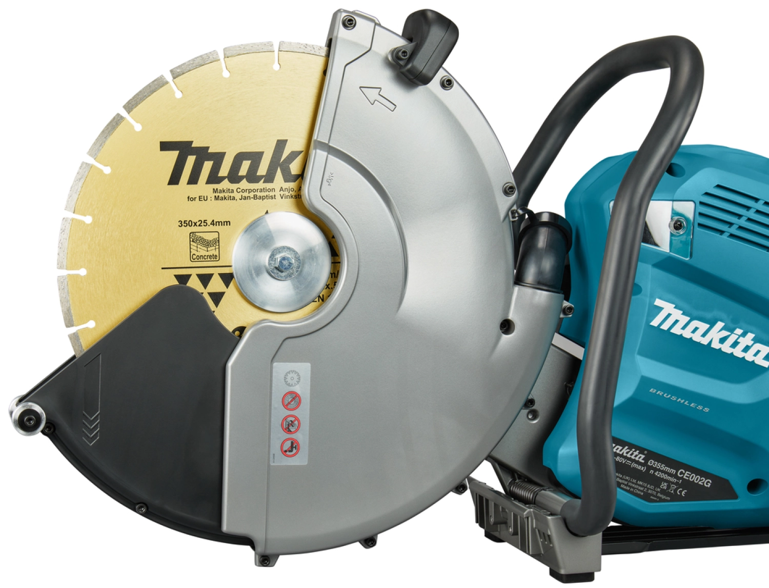 Makita CE002GT401X XGT 2x40V Max Li-ion batterie Meuleuse  (4x 5.0Ah) en Mbox - 355mm-image