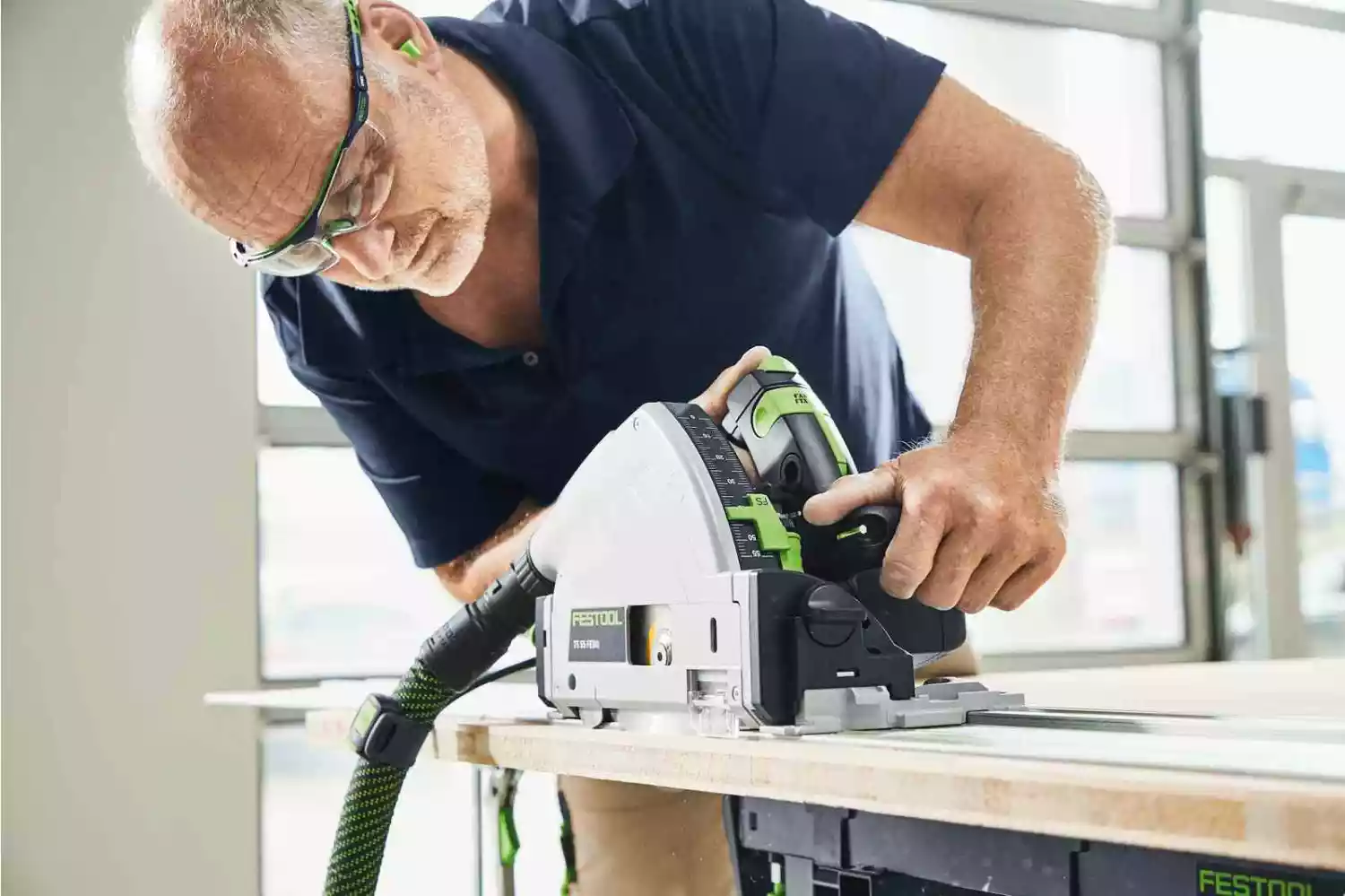 Festool TS 55 FEBQ-Plus Invalcirkelzaagmachine in systainer - 1200W - 160mm-image