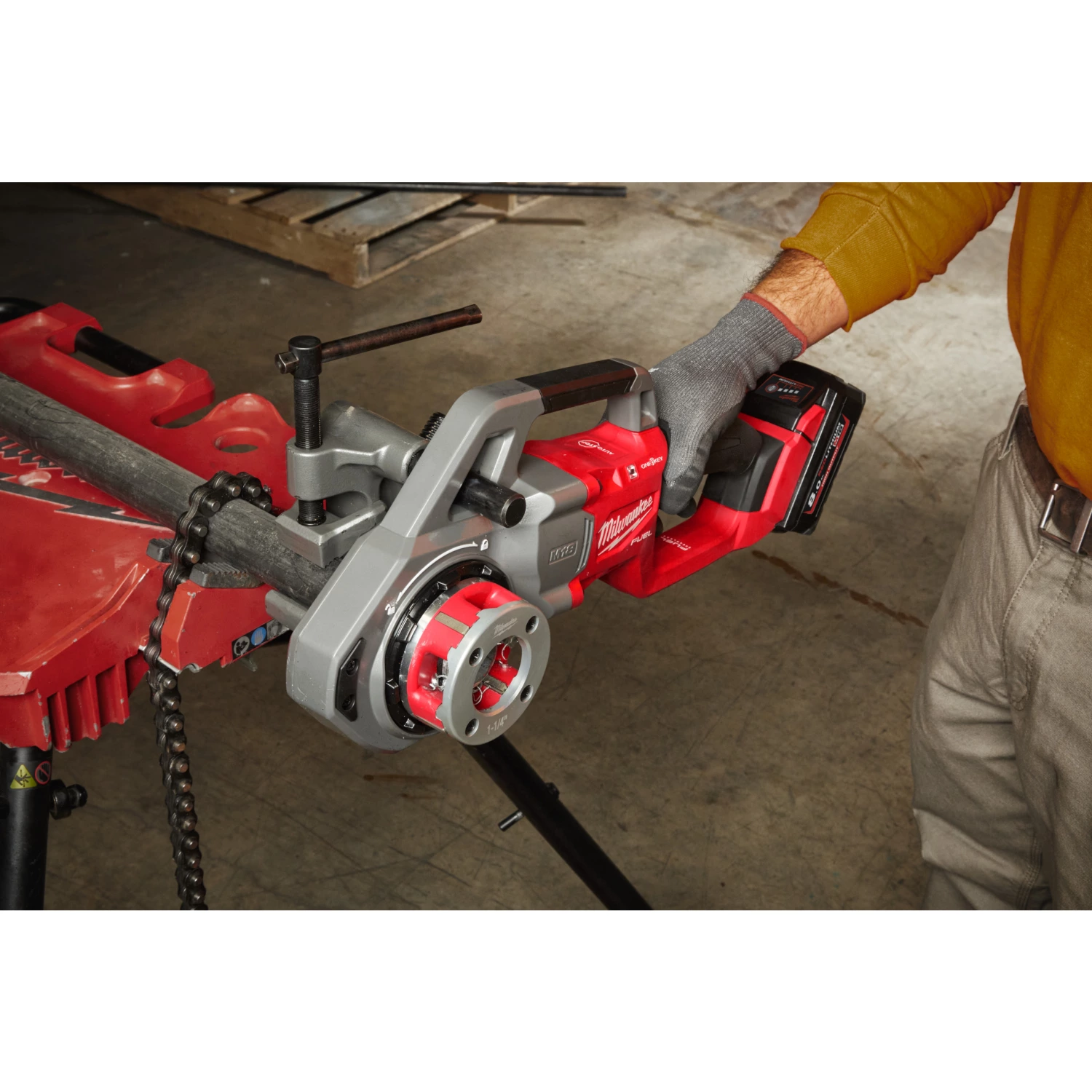 Milwaukee M18 FPT114-802CA Draadsnijder 1 1/4˝-image