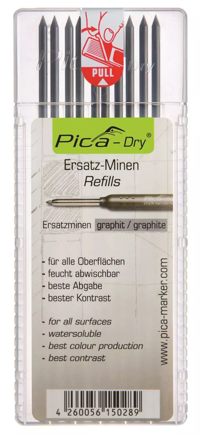 Pica 4030 Dry - Mines de rechange - graphite (10 pièces)-image