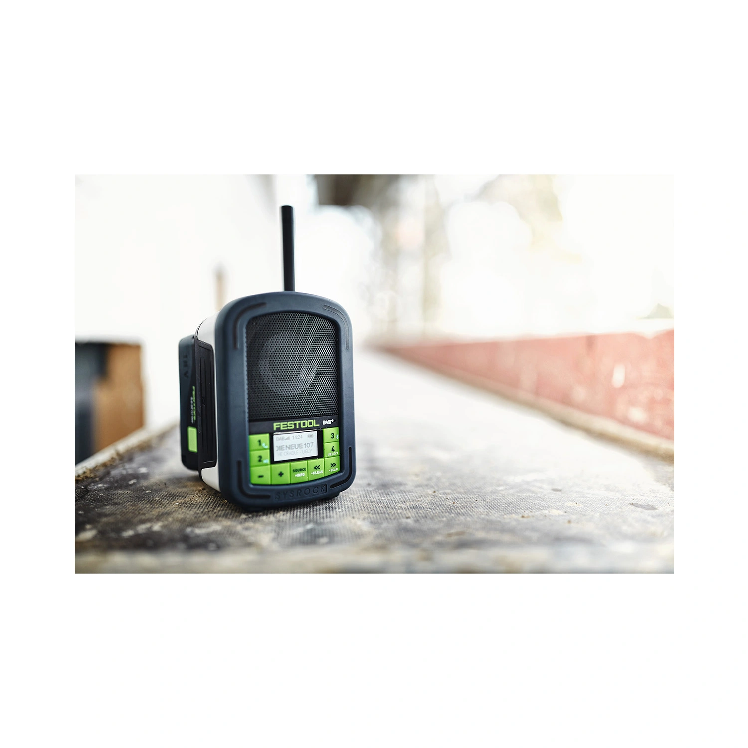 Festool SYSROCK BR10 D 230V Bouwradio - DAB+ - bluetooth - werkt op netstroom & accu