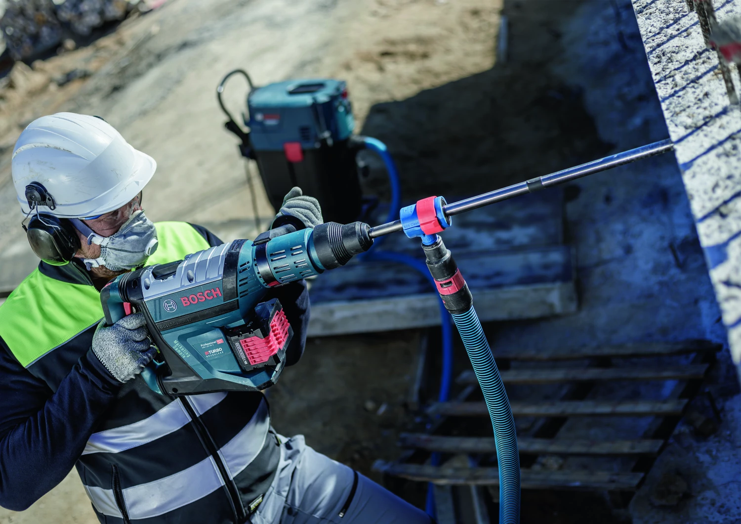 Bosch 2608901769 EXPERT Foret à Marteau SDS Clean SDS plus-8X - 14x400x550mm avec connecteur-image