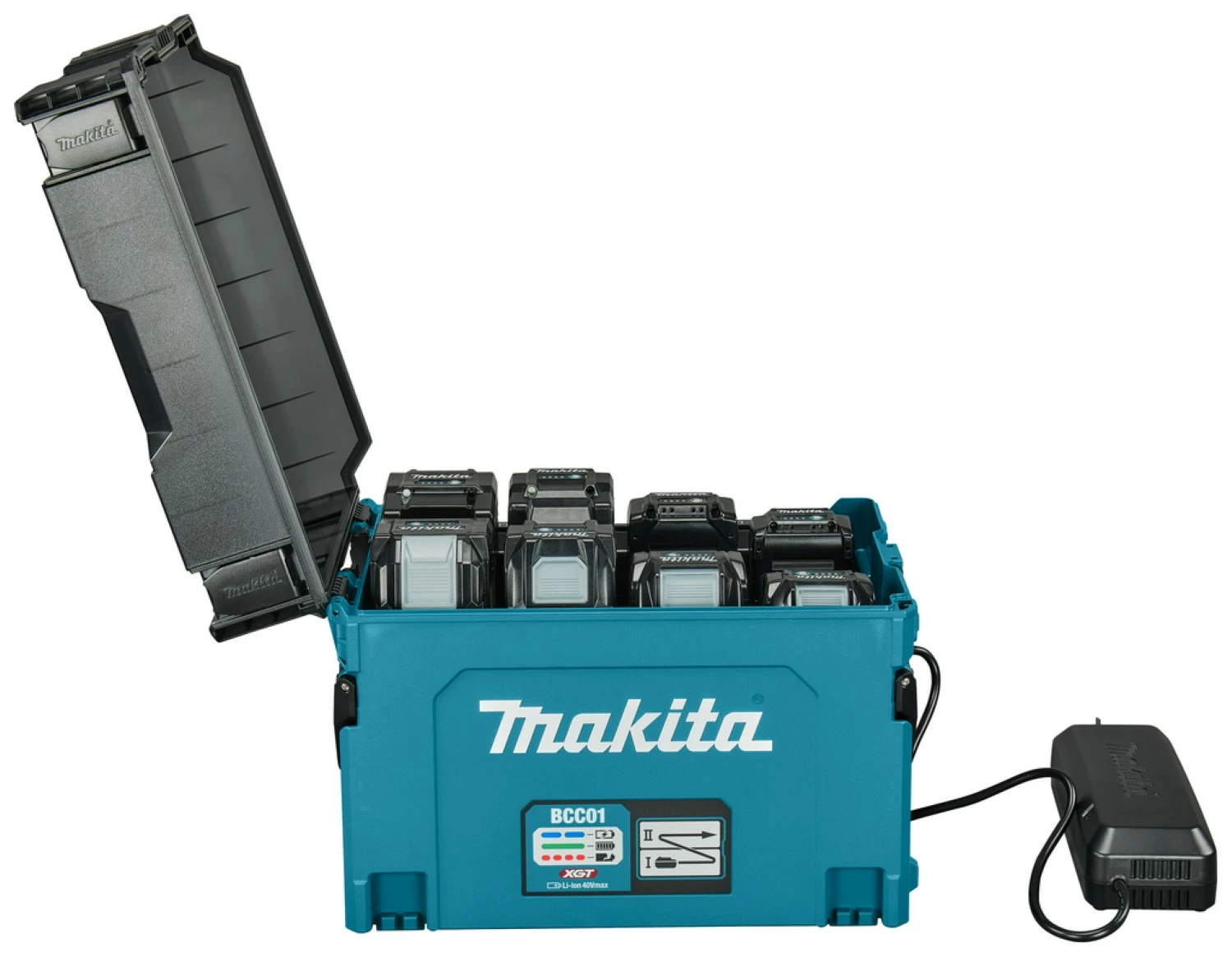 Makita BC001 XGT Oplaadbox voor max 8 accu's (t/m BL4080F)-image