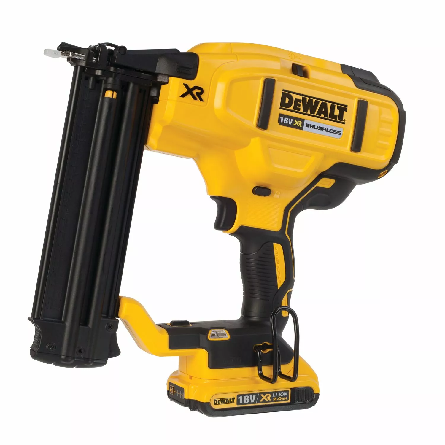 DeWALT DCN680D2-QW 18V Li-ion XR accu afwerktacker set (2x 2.0Ah) in TSTAK - 15-54mm - 18 Gauge - koolborstelloos-image