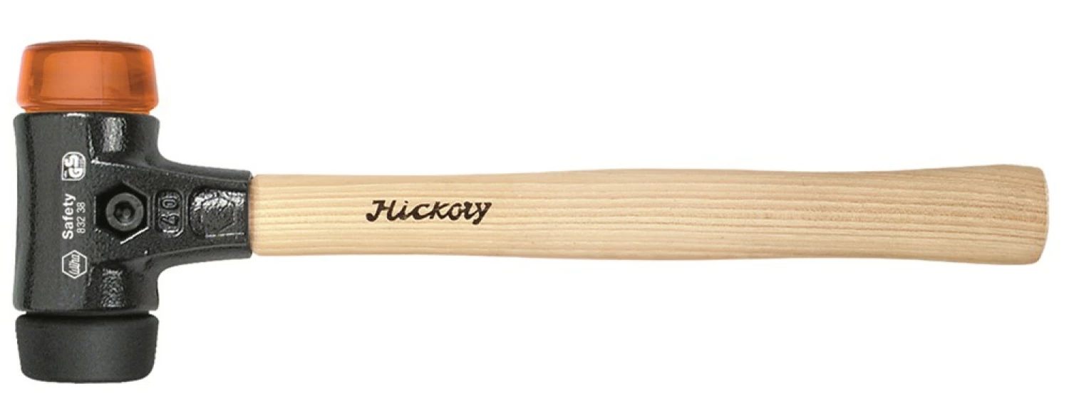 Wiha 832-38 Safety kunststof hamer - 50 x 360mm - Zwart/Oranje-image