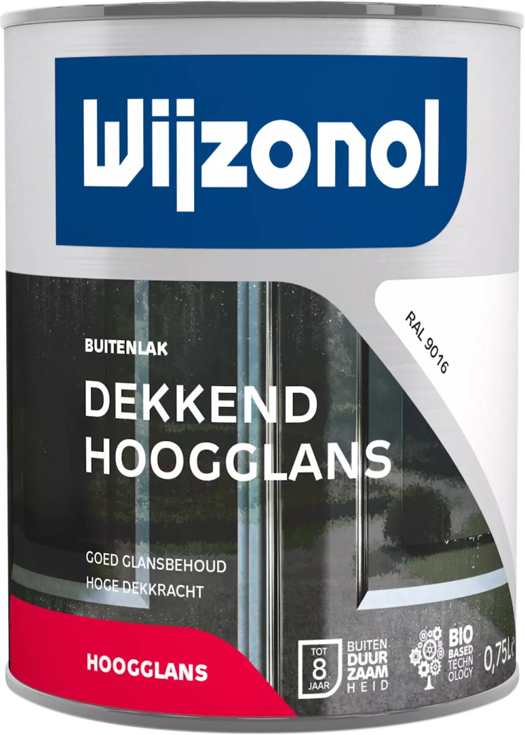 Wijzonol Dekkend Hoogglanslak - RAL 9016 - 0,75L-image