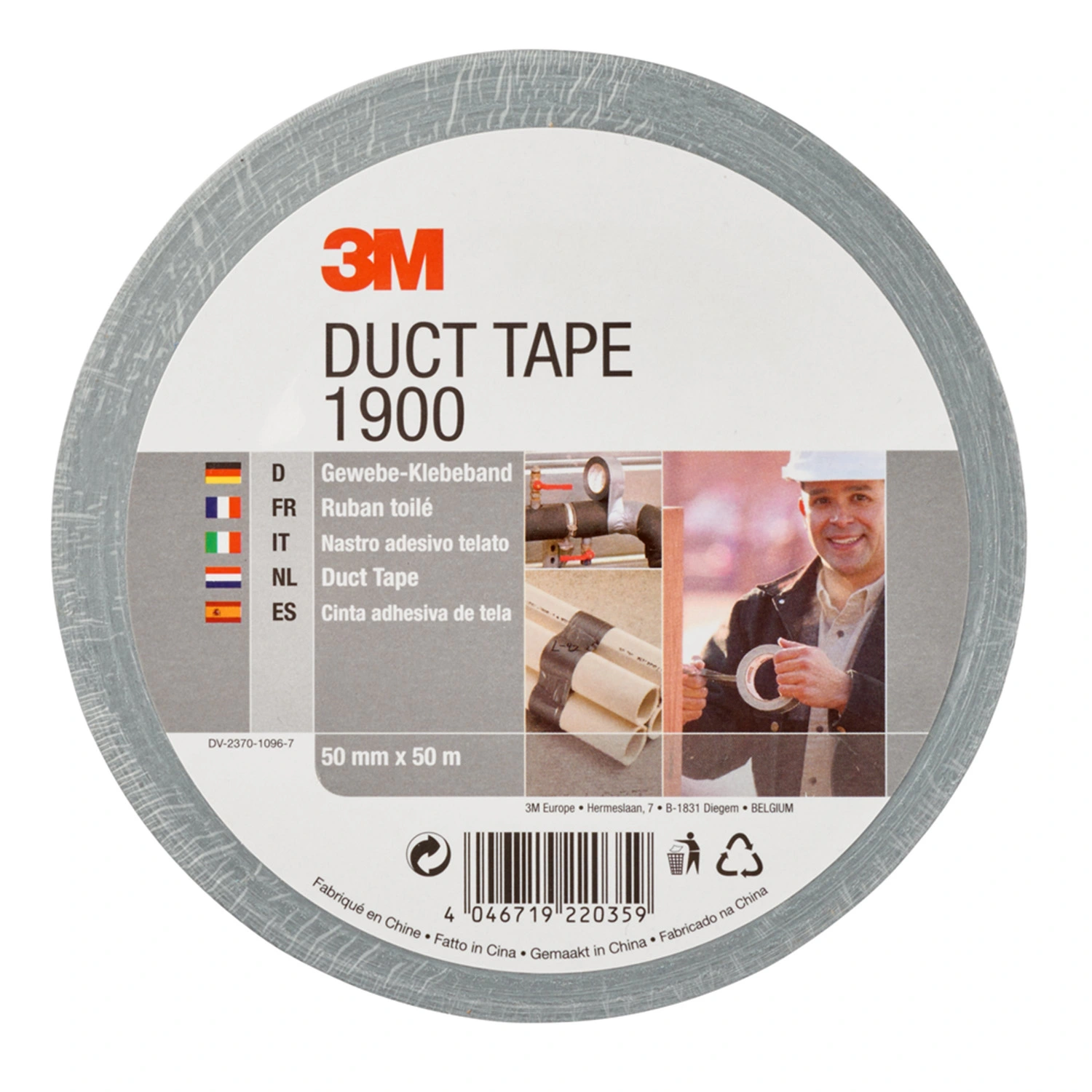 3M 190050S Ruban adhésif Economy argent - 50 mm x 50 m (6 rouleaux)