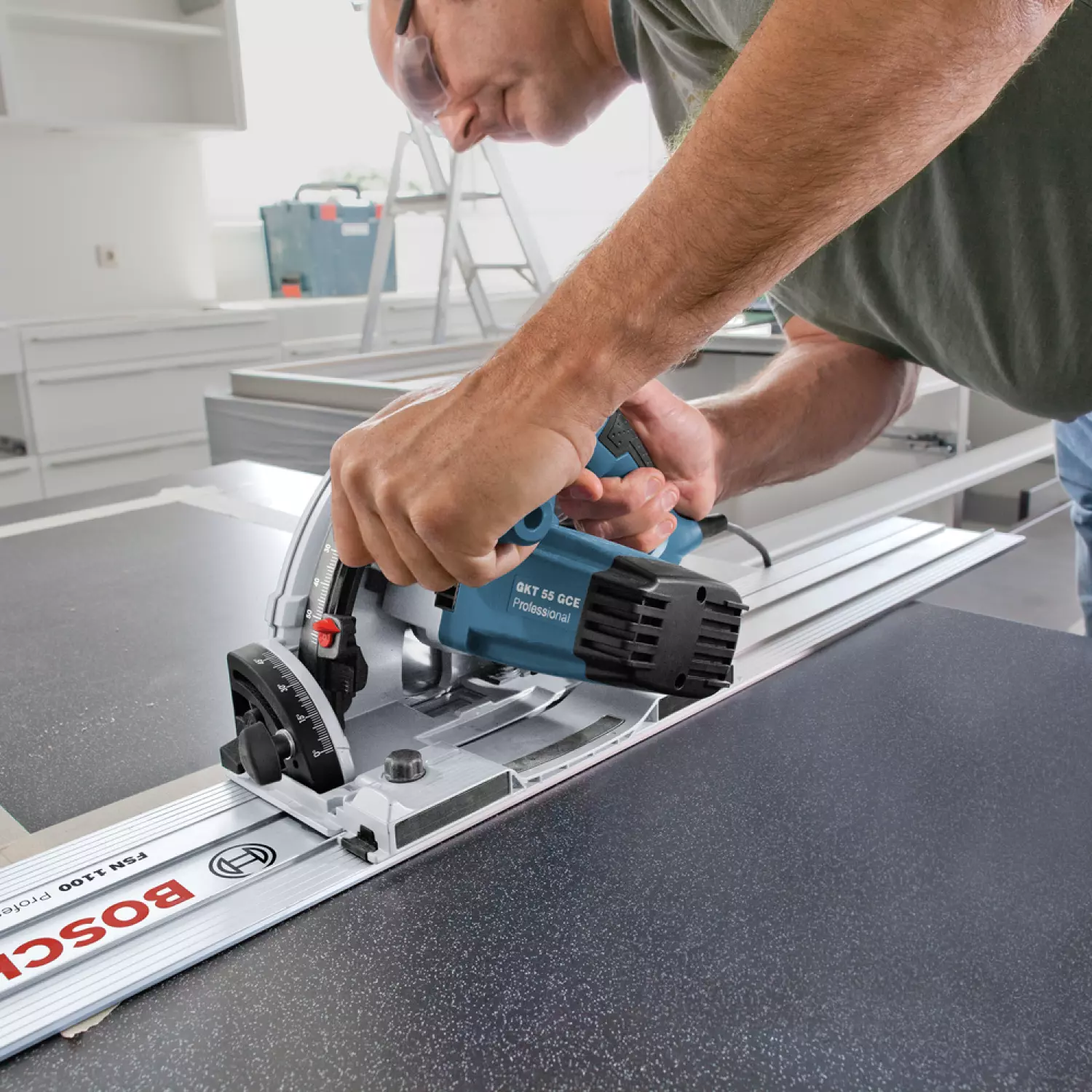 Bosch GKT 55 GCE Invalzaag in L-Boxx - 1400W - 165mm-image