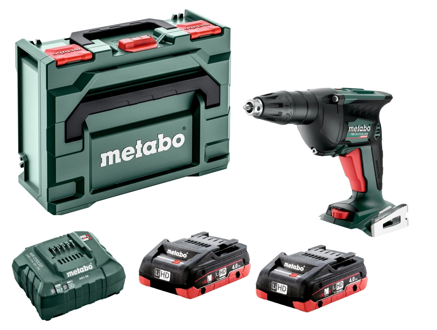 Metabo TBS 18 LTX BL 5000 18V LIHD Battery Vis Machine Set (2x 4.0h) dans Metabox - 6NM-image