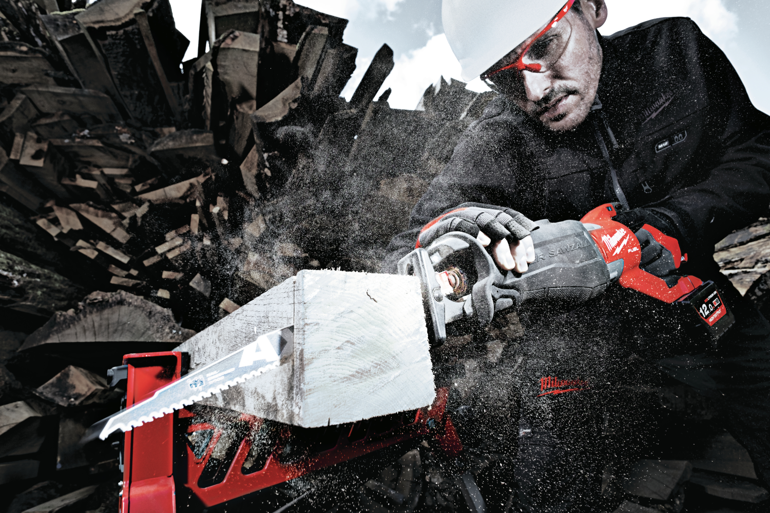 Milwaukee M18 FSX-801C 18V Li-ion accu reciprozaag set (1x 8.0Ah accu) in koffer - snelwissel - koolborstelloos-image