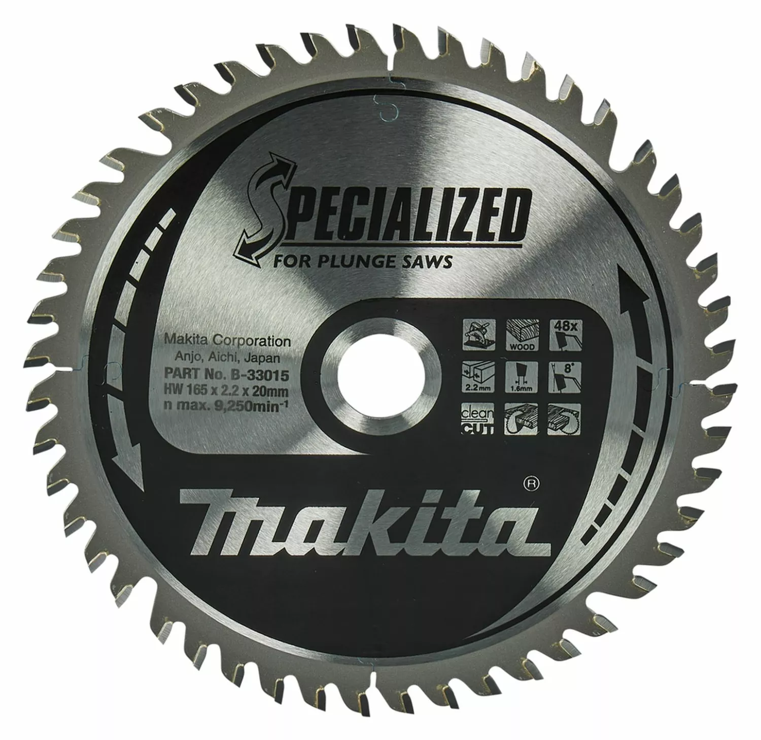 Makita B-33015 Invalcirkelzaagblad - hout-image