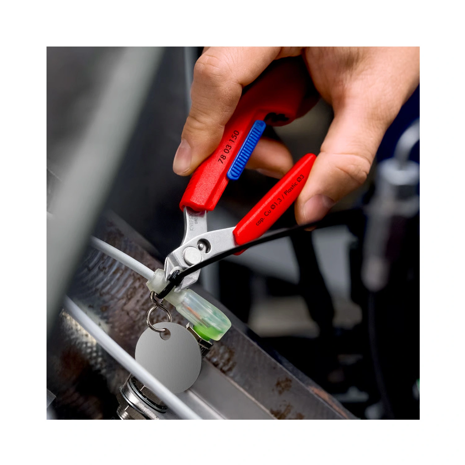 Knipex 78 03 150 V01 Zijsnijtang Slim Knips - 158mm - incl. holster