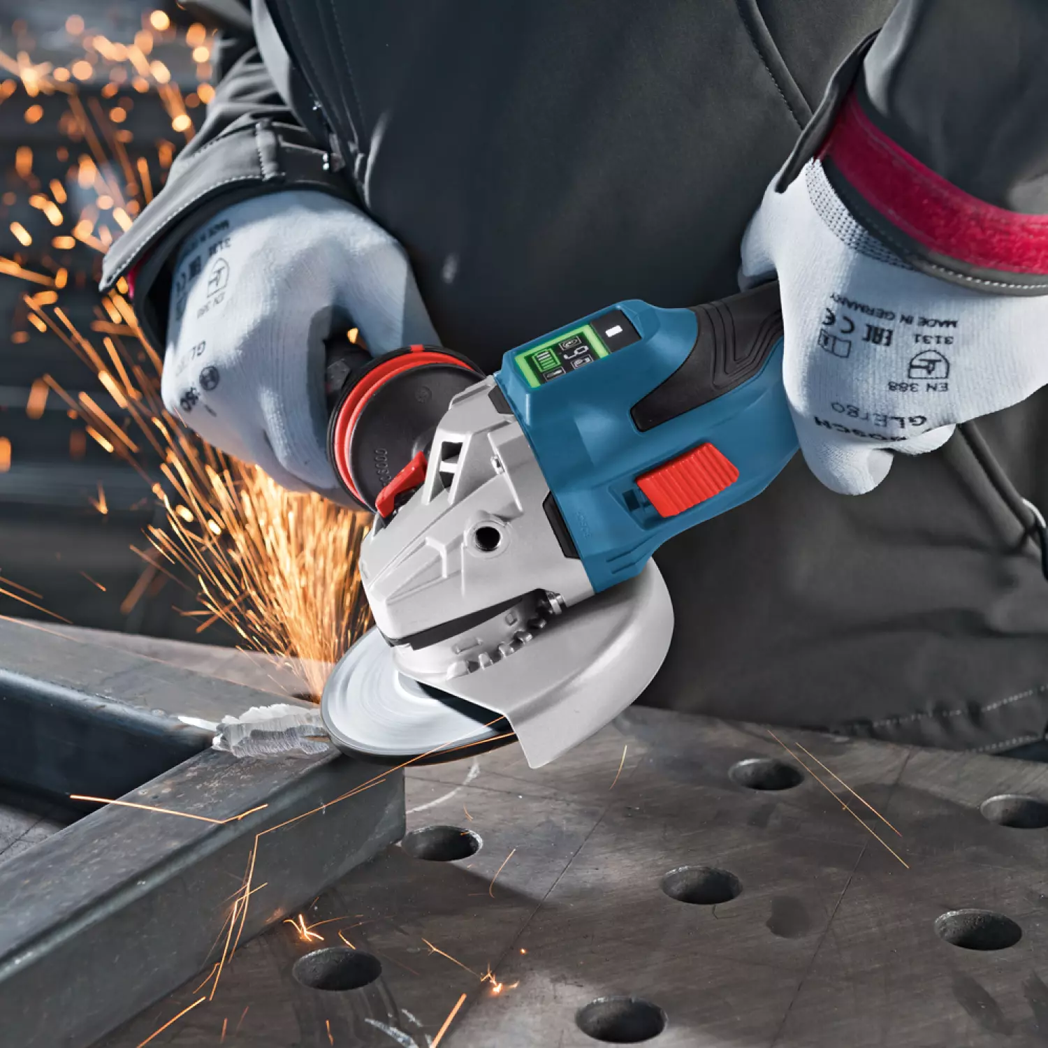 Bosch GWS 18V-15 SC 18V Li-ion accu BiTurbo haakse slijper body in L-Boxx - 125mm - koolborstelloos-image