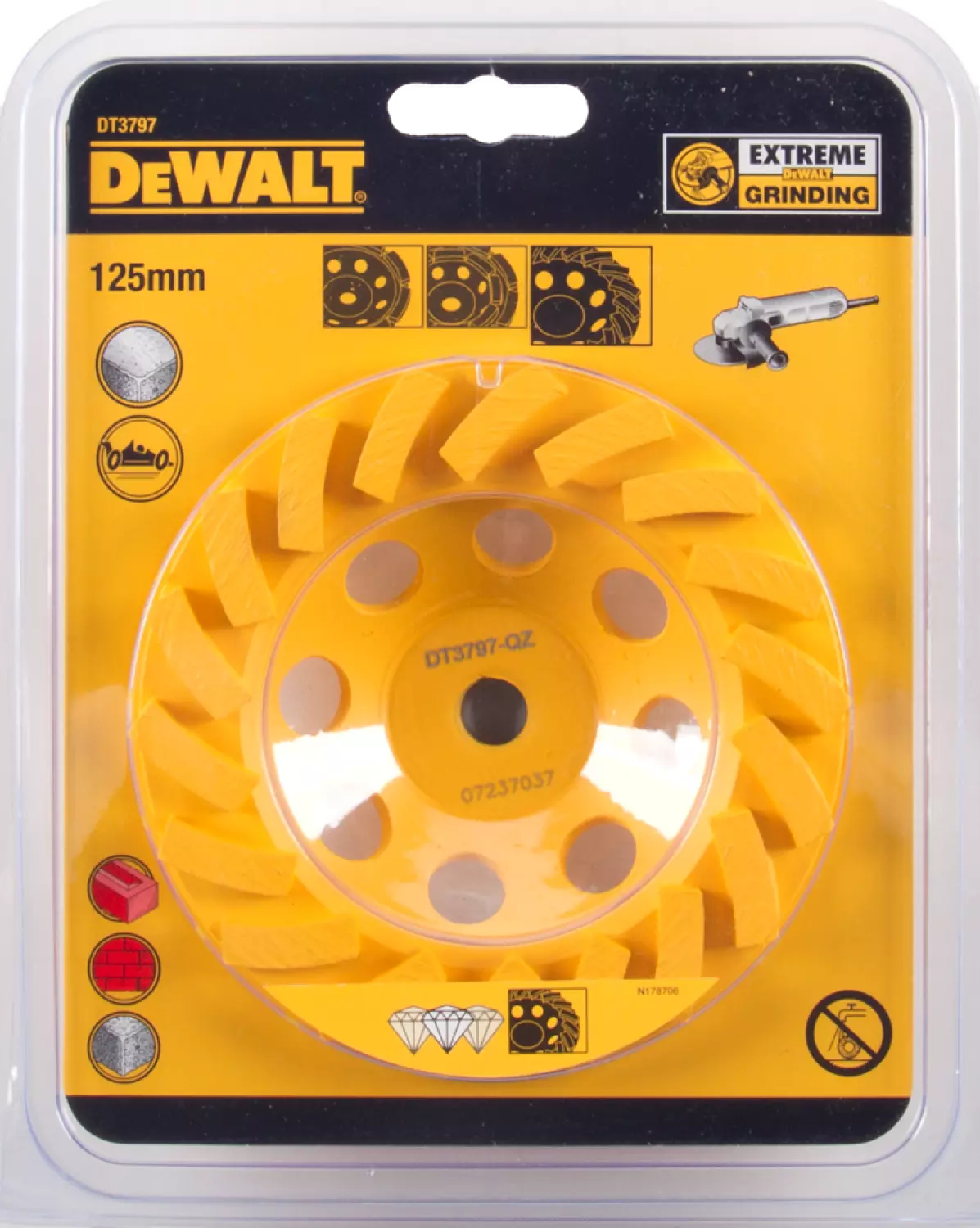 DeWALT DT3797 Turbo Diamantkomschijf - 125 x M14 x 8mm - beton & steen-image