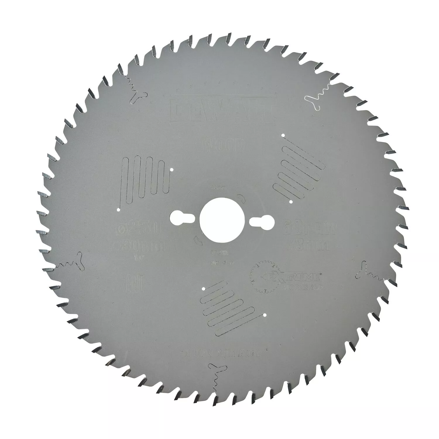 DeWALT DT4351 Extreme Cirkelzaagblad - 250 x 30 x 60T - Hout-image