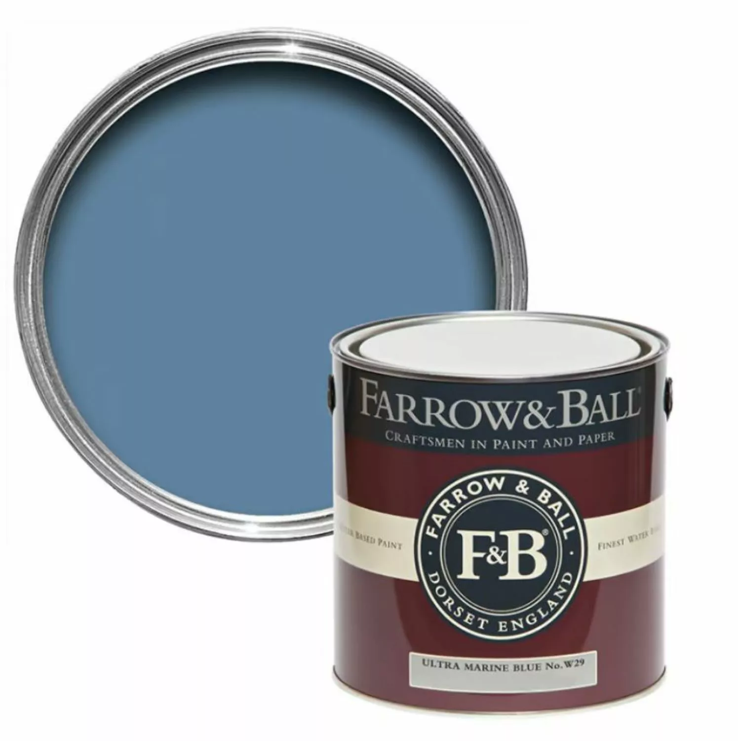 Farrow & Ball Estate Emulsion Ultra Marine Blue No. W29 2,5L-image