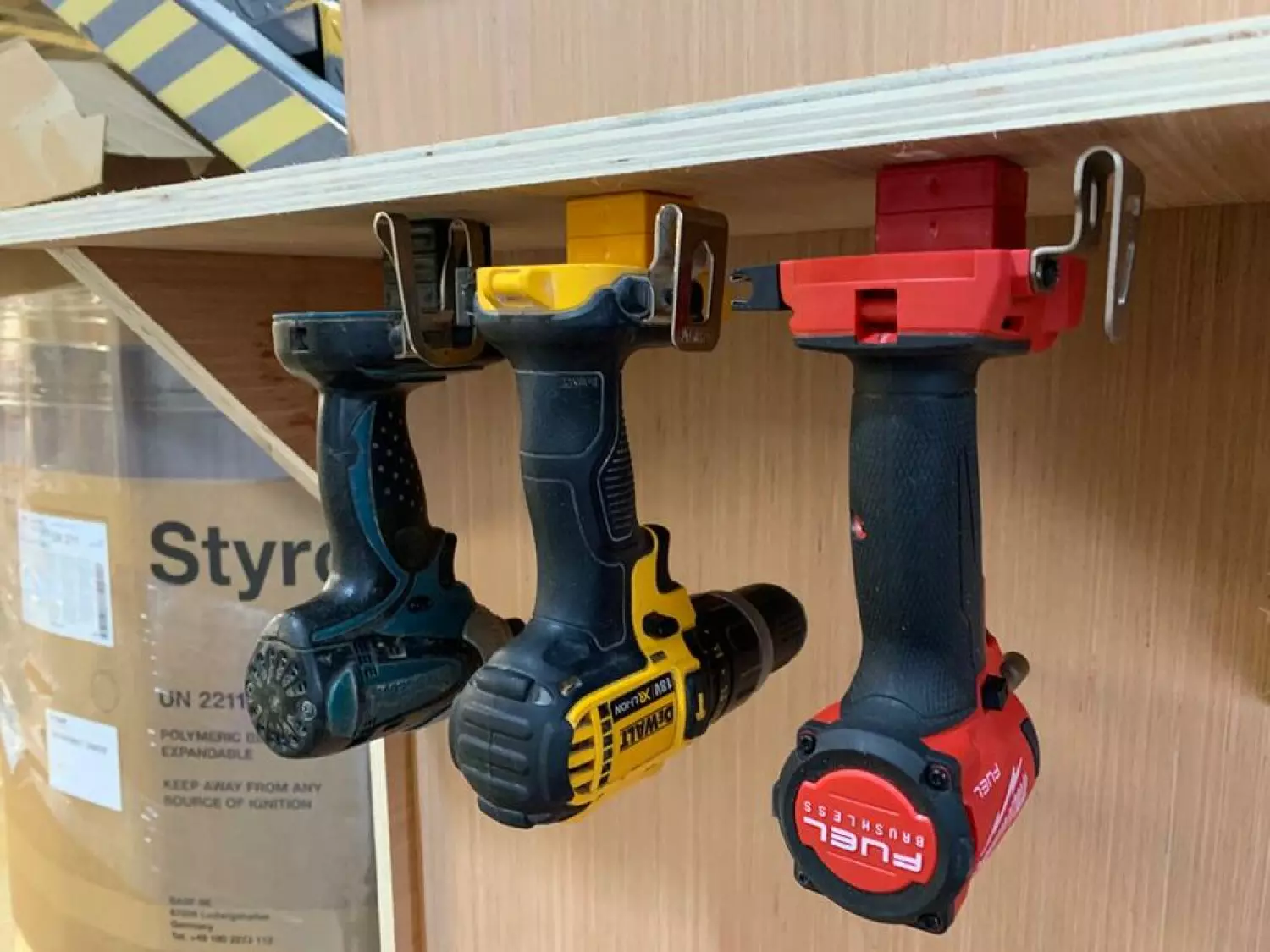 StealthMounts TMSPACE-BLK-6 Blocs d'écartement pour support d'outils - 12 mm - universel - noir - 6 pièces-image