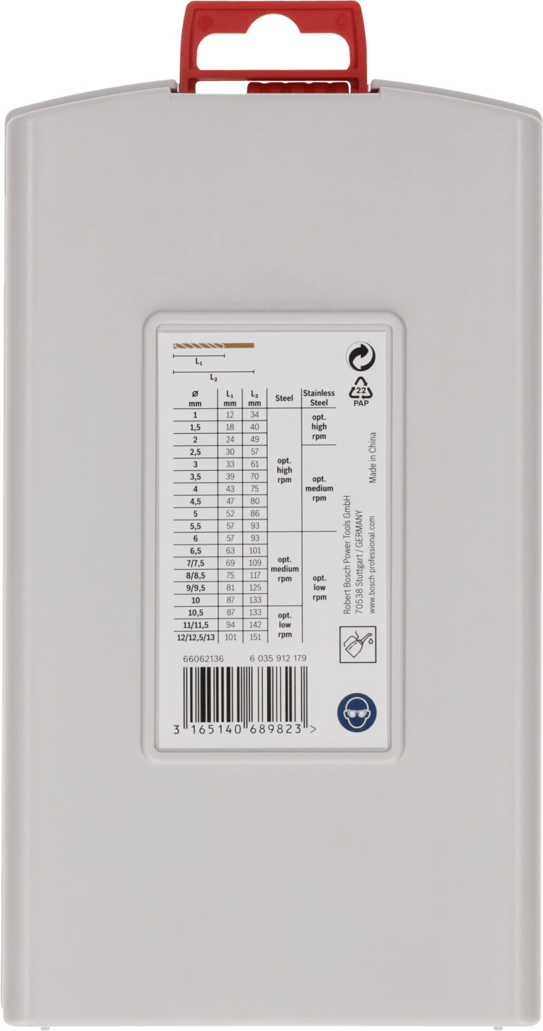Bosch 2608587018 - Set 25 pièces foret à métaux HSS-Co, DIN 338 ProBox 1-13 mm-image