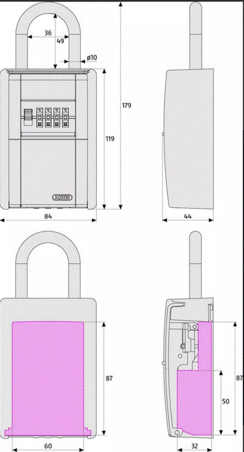 Abus Keygarage 797 Sleutelkluisje - 85mm-image