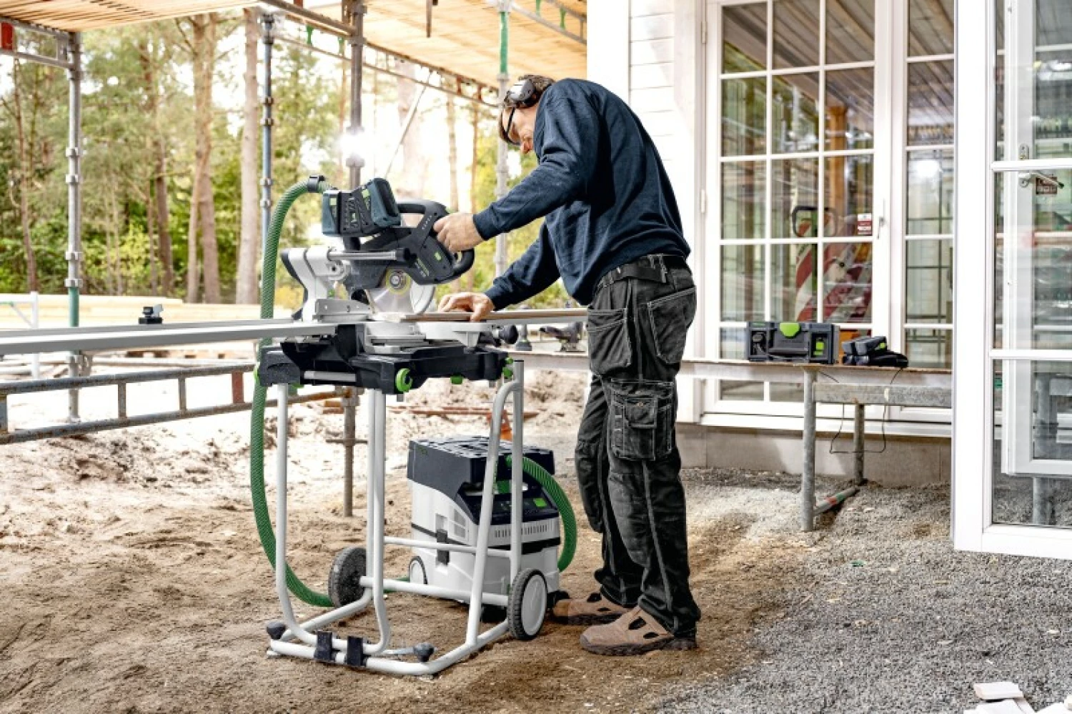 Festool CTLC MIDI I-Plus 36V (2x18V) Li-Ion accu stofzuiger set (4x 5,0Ah) in systainer - 3100l/min - Stofklasse L-image