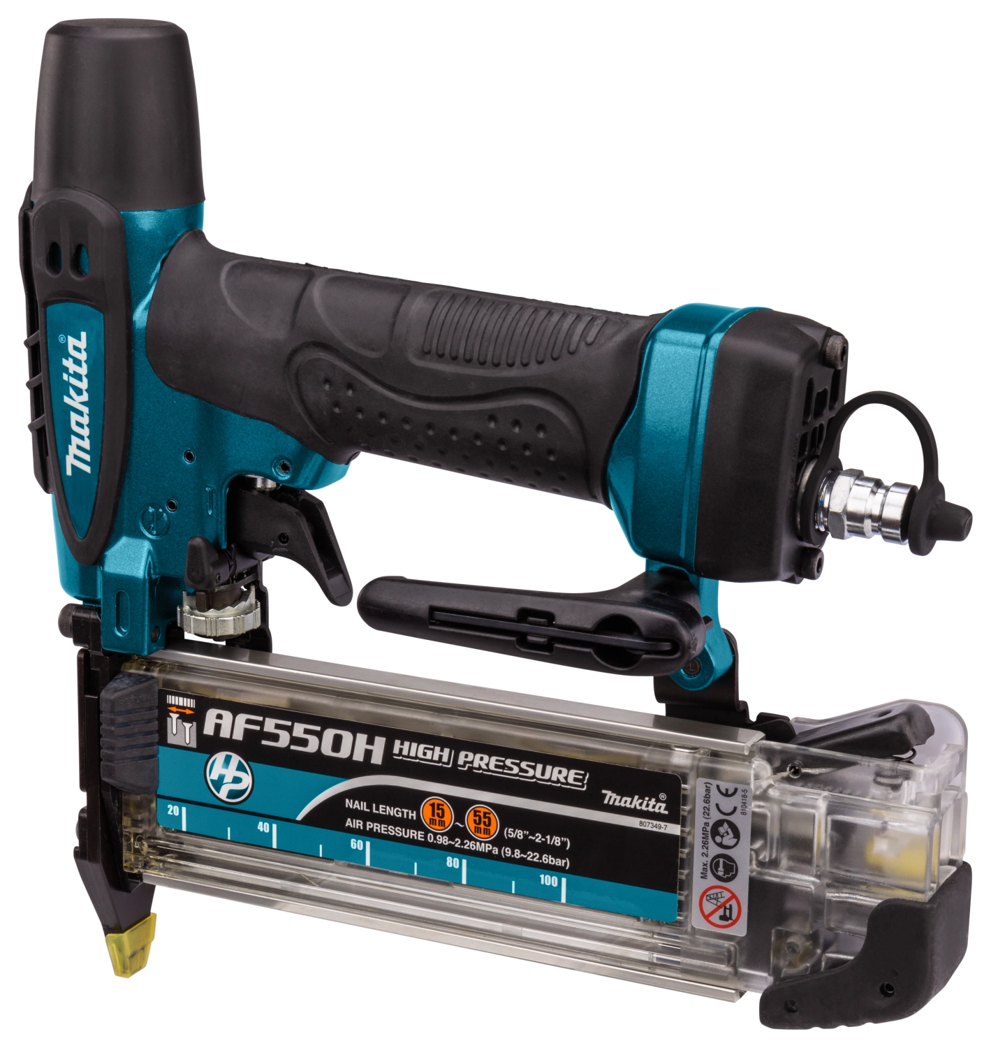 Makita AF550H Cloueur haute pression - coffret - 15-55 mm - 9,8-22,6 bar-image