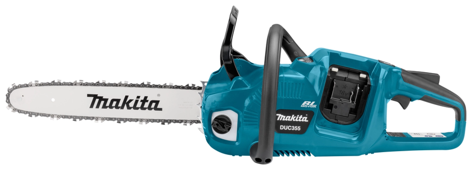 Makita DUC355PT2J Tronçonneuse sans-fil - 2 x 18V Li-ion - 2 batteries 5,0 ah - Mbox - 35 cm - Brushless-image