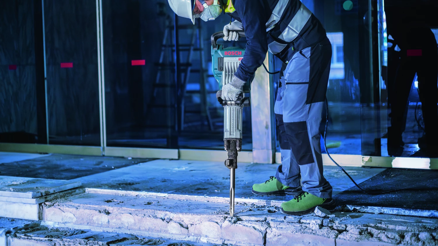 Bosch 2608690111 - Burin pointu à queue six pans, 30 x 400 mm-image