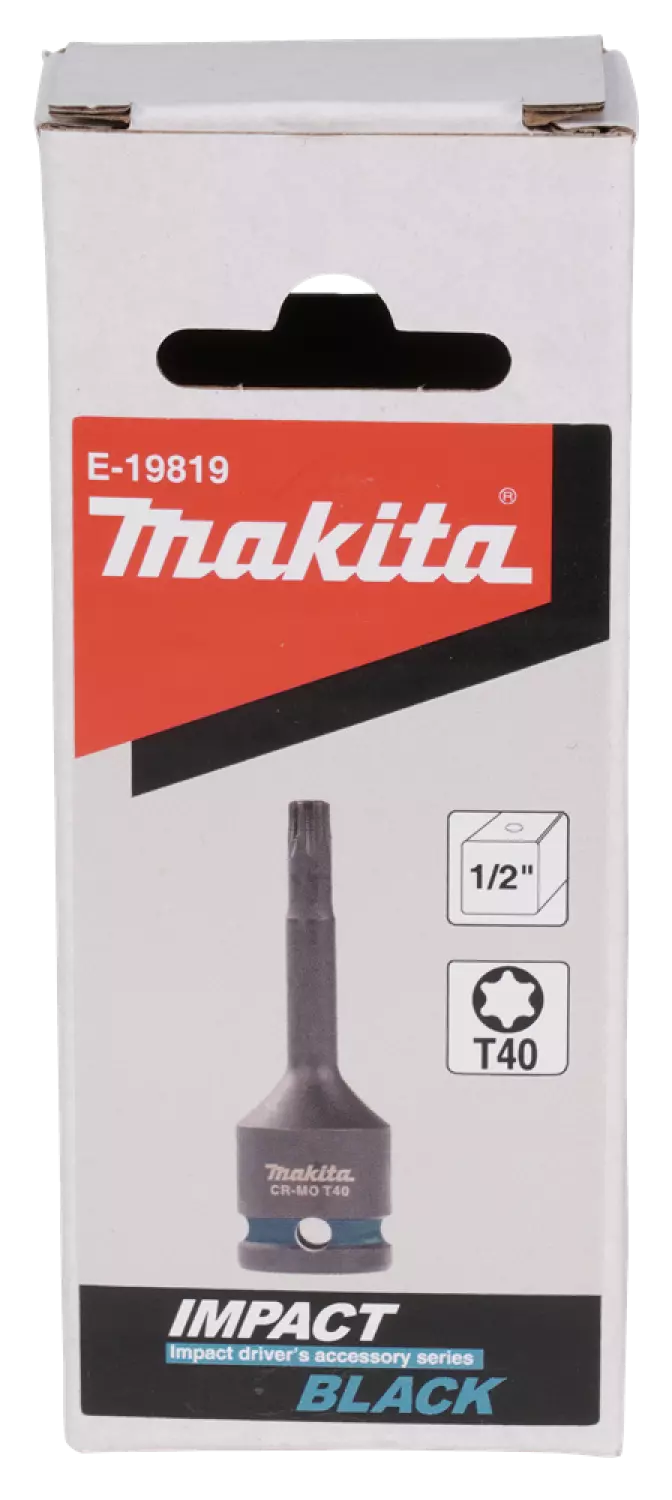 Makita E-19819 Slagschroefbit T40x78mm - Impact Black - 1/2" VK-image