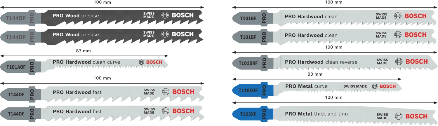 Bosch 2607011944 PRO Jeu de 10 lames de scie à bois et à métaux en cassette Robustline-image