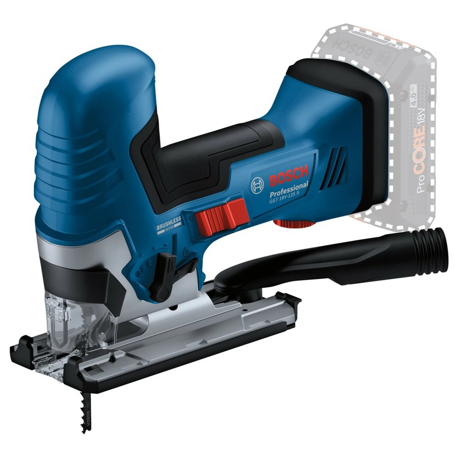 Bosch GST 18V-125 S 18 V Li-Ion scie sauteuse sans fil dans L-Boxx - sans charbon-image