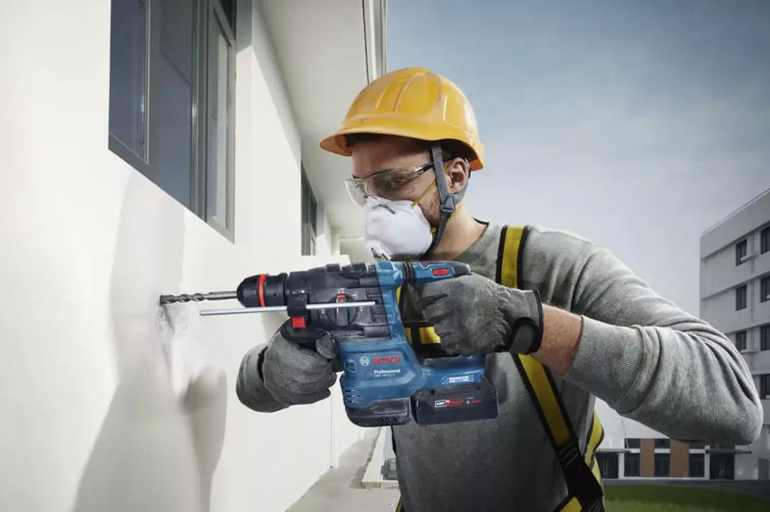 Bosch GBH 18V-22 X SDS-plus accu ONECHUCK boorhamer set (2x 4,0Ah) in L-Boxx-image