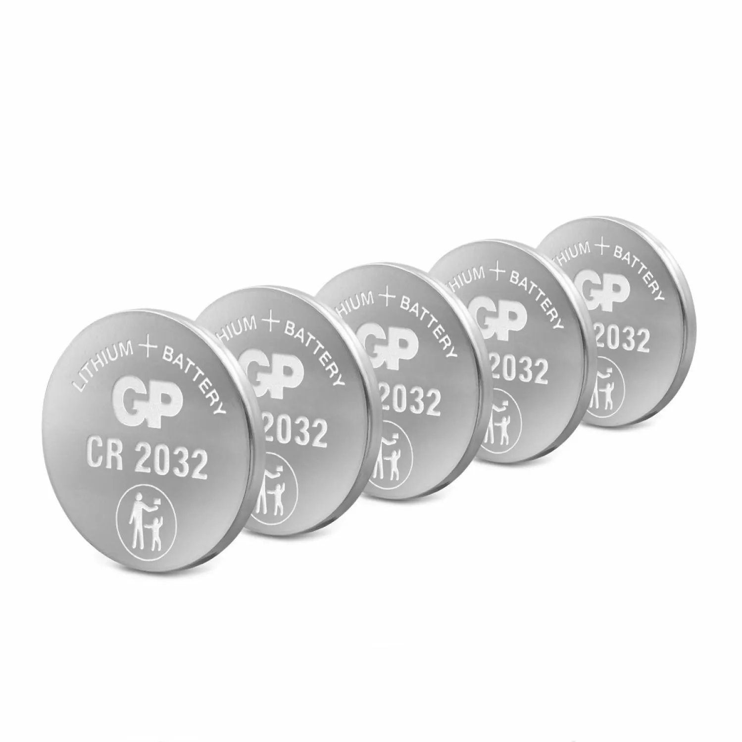 Pile bouton GP Lithium 3V (5pcs) - CR2032 - 0602032C5-image