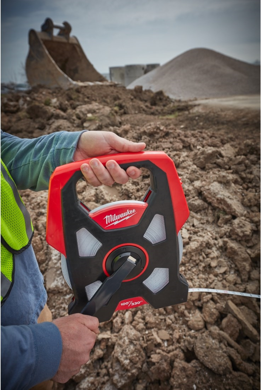 Milwaukee 48225211 Landmeter - Metaal - 100m - 9,5mm-image